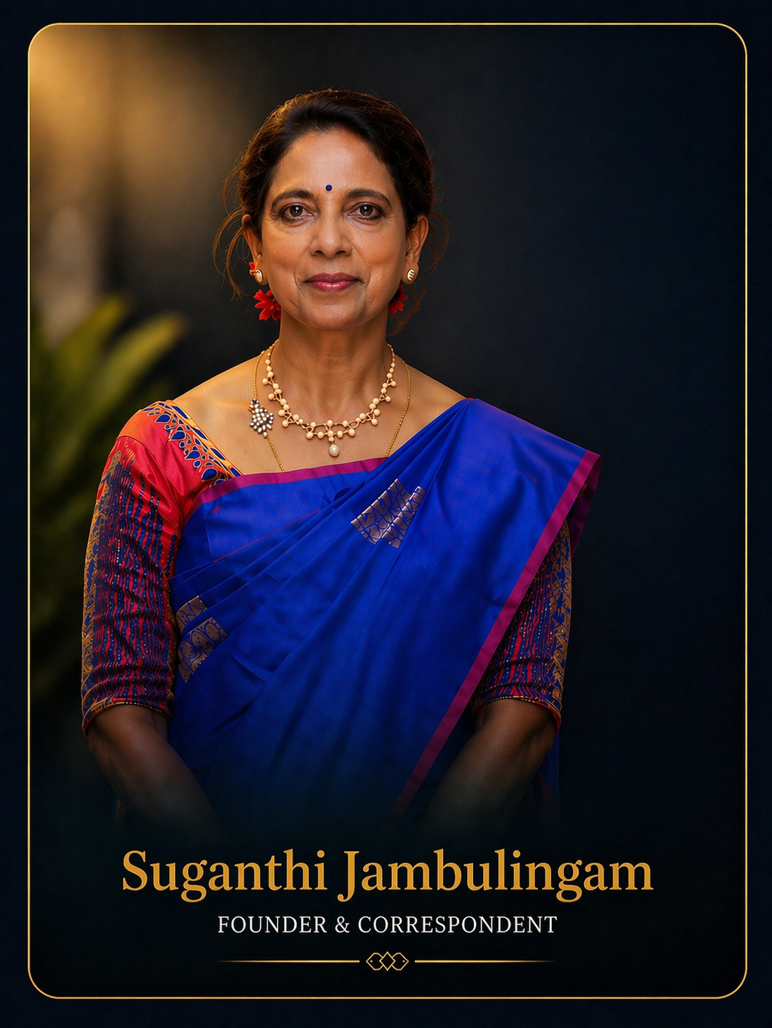 Founder - Suganthi Jambulingam